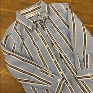 Janie & Jack blue striped button down shirt